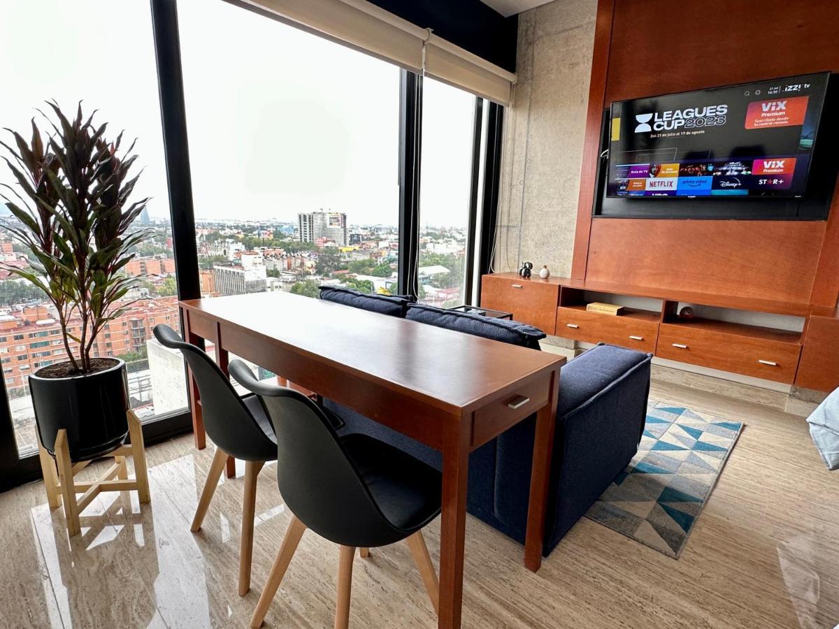 Apartament Loft Con Increible Vista Zona Polanco Condesa - Gym Y Business Center Meksyk Zewnętrze zdjęcie